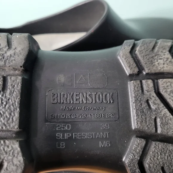 Birkenstock Professional Industrial Rubber Work Non Slip Clogs Black Size 39 - Picture 5 of 5